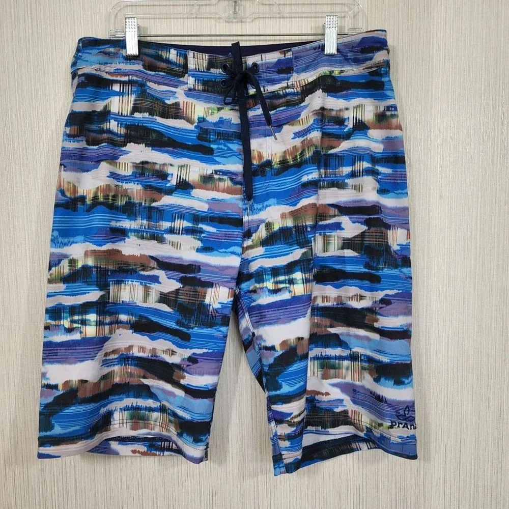 PrAna UPF 50+ board shorts swimming trunks Men's size‎ 34